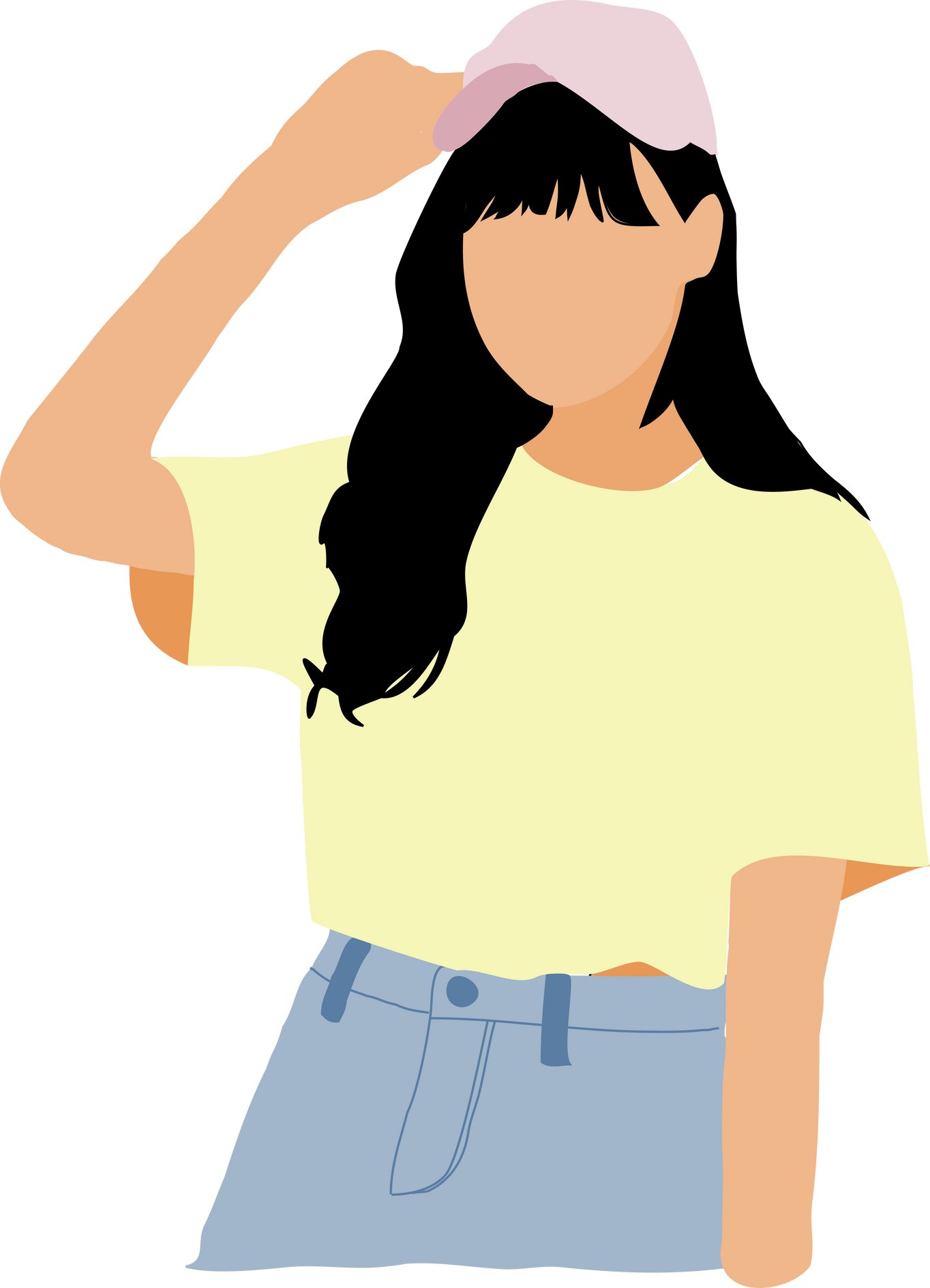 Girl in Casual Clothes