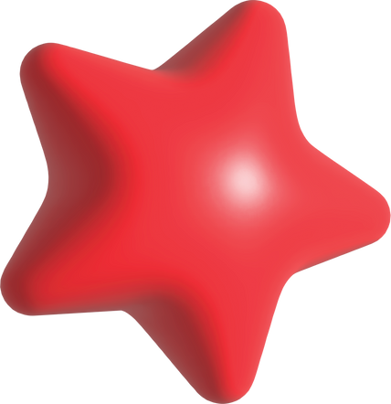 3D Red Star